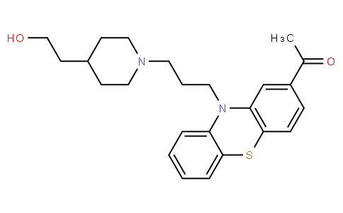 1-[10-[3-[4-(2-hydroxyethyl)piperidin-1-yl]propyl]phenothiazin-2-yl]ethanone