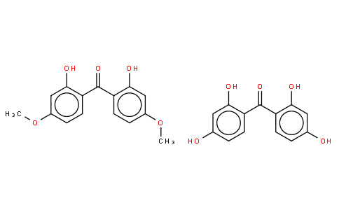 2,2\'4,4\'-TETRAHYDROXYBENZOPHENONE AND 2,2\'-DIHYDROXY-4,4\'-DIMETHOXYBENZOPHENONE