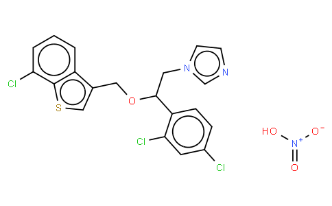1-[2-[(7-chloro-1-benzothiophen-3-yl)methoxy]-2-(2,4-dichlorophenyl)ethyl]imidazole,nitric acid