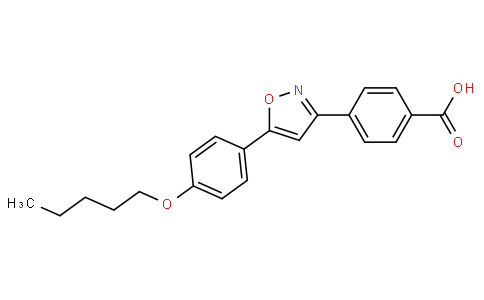 4-[5-(4-Pentyloxyphenyl)isoxazol-3-yl]benzoic acid