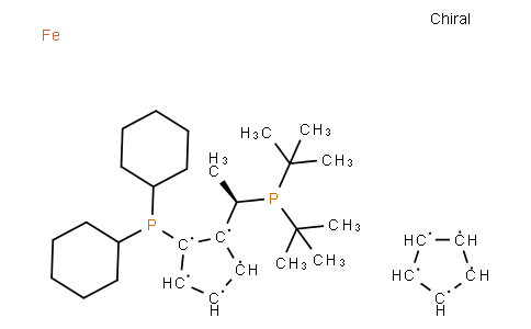 (R)-(-)-1-[(S)-2-(DICYCLOHEXYLPHOSPHINO)FERROCENYL]ETHYLDI-T-BUTYLPHOSPHINE