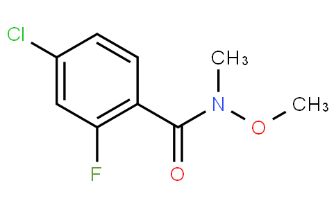 4-CHLORO-2-FLUORO-N-METHOXY-N-METHYLBENZAMIDE
