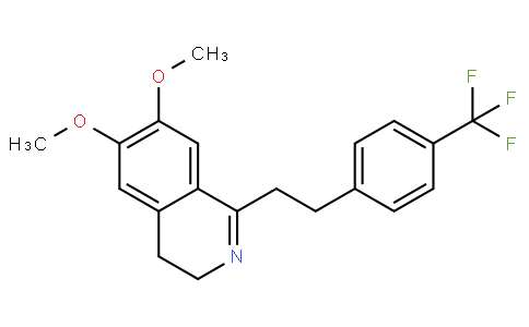 6,7-dimethoxy-1-[2-[4-(trifluoromethyl)phenyl]ethyl]-3,4-dihydroisoquinoline