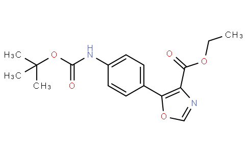 ethyl 5-[4-[(2-methylpropan-2-yl)oxycarbonylamino]phenyl]-1,3-oxazole-4-carboxylate