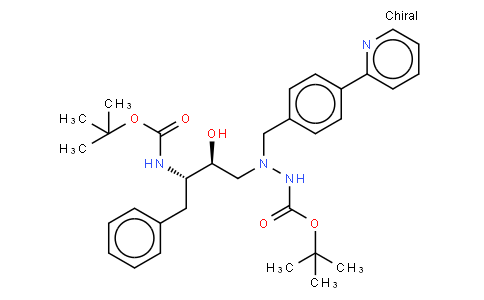 1-[4-(pyridin-2-yl)phenyl]-5(S)-2,5-bis[(tert-butyloxycarbonyl)amino]-4(S)-hydroxy-6-phenyl-2-azahexane