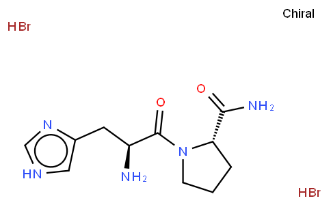 (2S)-1-[(2S)-2-amino-3-(1H-imidazol-5-yl)propanoyl]pyrrolidine-2-carboxamide,dihydrobromide