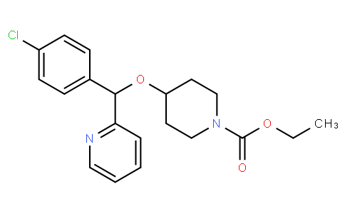 ethyl 4-[(4-chlorophenyl)-pyridin-2-ylmethoxy]piperidine-1-carboxylate
