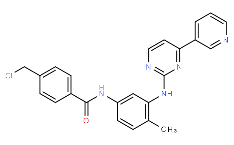 4-(Chloromethyl)-N-(4-methyl-3-((4-(pyridin-3-yl)pyrimidin-2-yl)amino)phenyl)benzamide