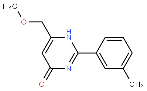 6-(methoxymethyl)-2-(3-methylphenyl)-1H-pyrimidin-4-one