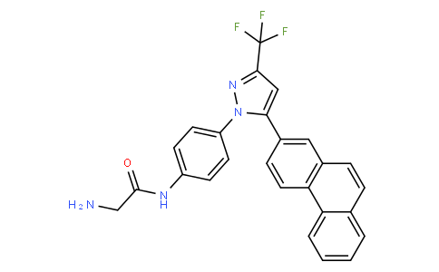 2-amino-N-[4-[5-phenanthren-2-yl-3-(trifluoromethyl)pyrazol-1-yl]phenyl]acetamide