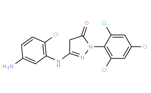 3-((5-Amino-2-chlorophenyl)amino)-1-(2,4,6-trichlorophenyl)-1H-pyrazol-5(4H)-one