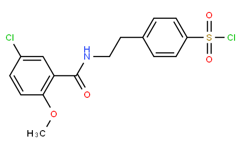 4-[2-[(5-chloro-2-methoxybenzoyl)amino]ethyl]benzenesulfonyl chloride
