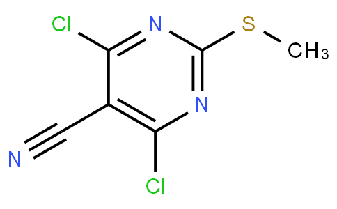 4,6-Dichloro-2-(methylthio)pyrimidine-5-carbonitrile