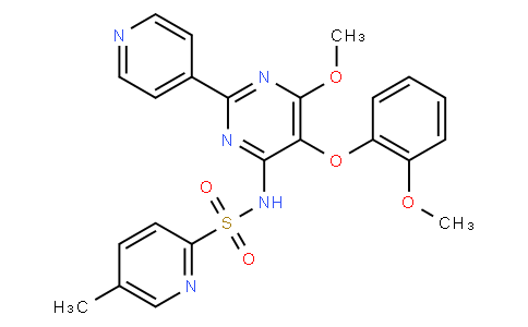 N-[6-methoxy-5-(2-methoxyphenoxy)-2-pyridin-4-ylpyrimidin-4-yl]-5-methylpyridine-2-sulfonamide