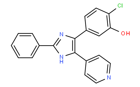 2-chloro-5-(2-phenyl-5-pyridin-4-yl-1H-imidazol-4-yl)phenol