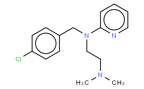N\'-[(4-chlorophenyl)methyl]-N,N-dimethyl-N\'-pyridin-2-ylethane-1,2-diamine