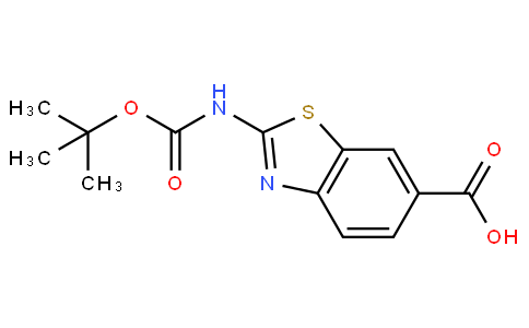 2-N-叔丁氧基羰基氨基苯并噻唑-6-羧酸