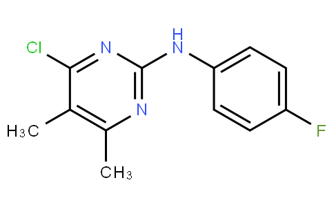 4-chloro-N-(4-fluorophenyl)-5,6-dimethylpyrimidin-2-amine